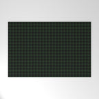 Houndstooth (black and dark green) Welcome Mat Gallery Image 1