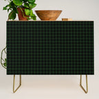 Houndstooth (black and dark green) Credenza Gallery Image 1
