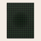 Houndstooth (black and dark green) Notebook Gallery Image 4