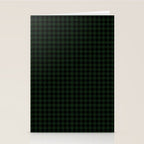 Houndstooth (black and dark green) Stationery Card Gallery Image 2