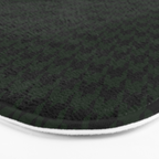 Houndstooth (black and dark green) Bath Mat Gallery Image 3