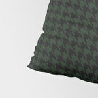 Houndstooth (black and dark green) Pillow Sham Gallery Image 4