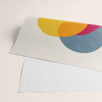 Abstract Colorful Shapes Pink Yellow Wrapping Paper Gallery Image 2