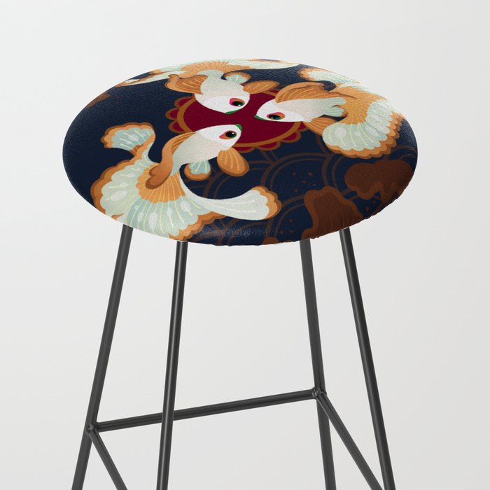 Three tosakin goldfish Stool Gallery Image 2