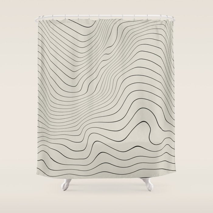 Line Distortion #3 Shower Curtain Gallery Image 1