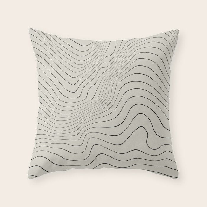Line Distortion #3 Throw Pillow Gallery Image 6