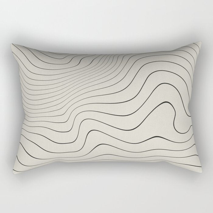 Line Distortion #3 Rectangular Pillow Gallery Image 2