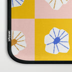 White Checkered Flowers Laptop Sleeve Gallery Image 3