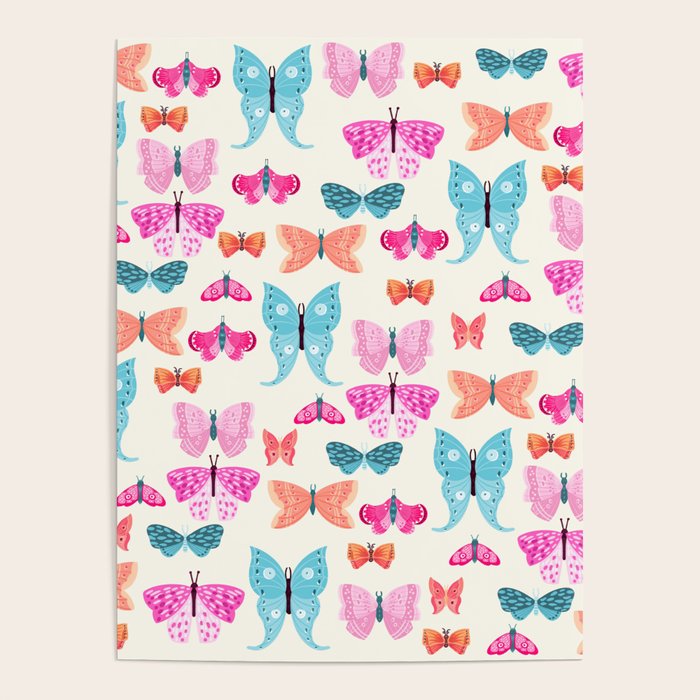Butterflies in pink Poster Gallery Image 4