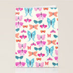 Butterflies in pink Stationery Card Gallery Image 2