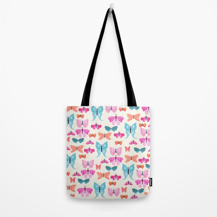Butterflies in pink Tote Bag Gallery Image 2