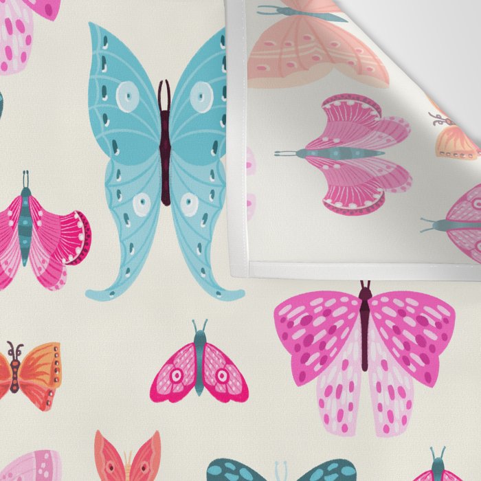 Butterflies in pink Wall Tapestry Gallery Image 3