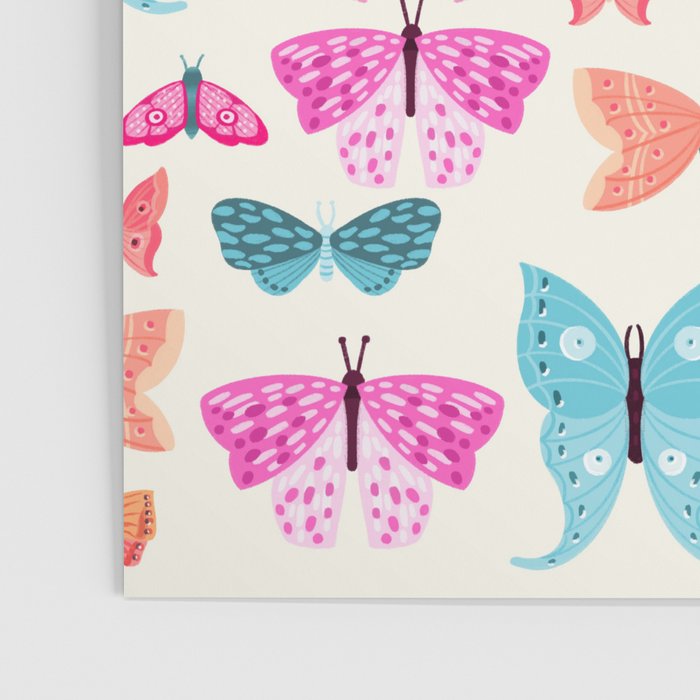 Butterflies in pink Poster Gallery Image 3