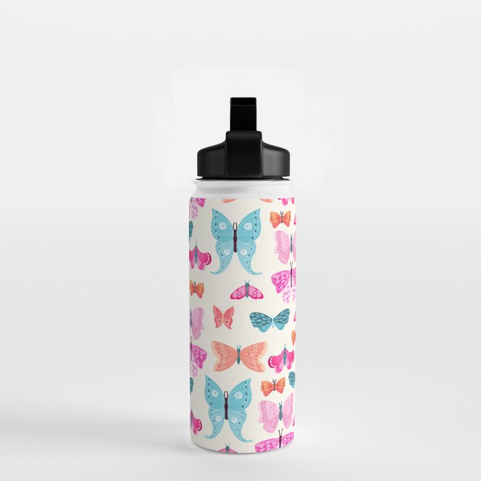 Butterflies in pink Water Bottle Gallery Image 2
