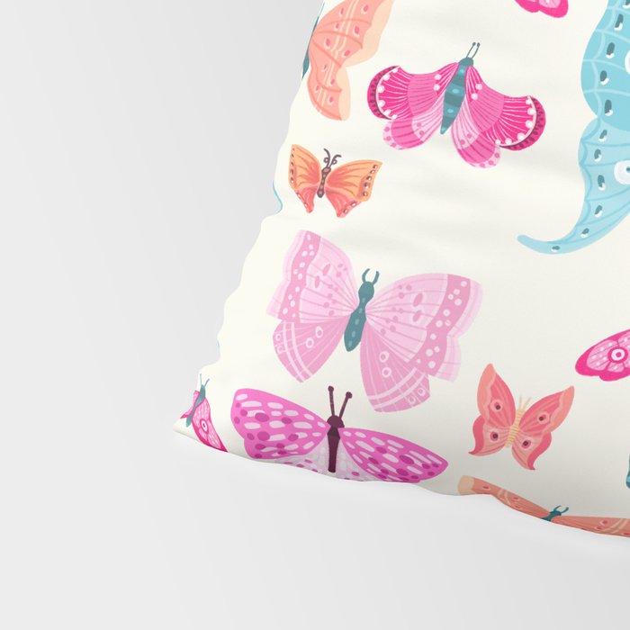 Butterflies in pink Pillow Sham Gallery Image 4