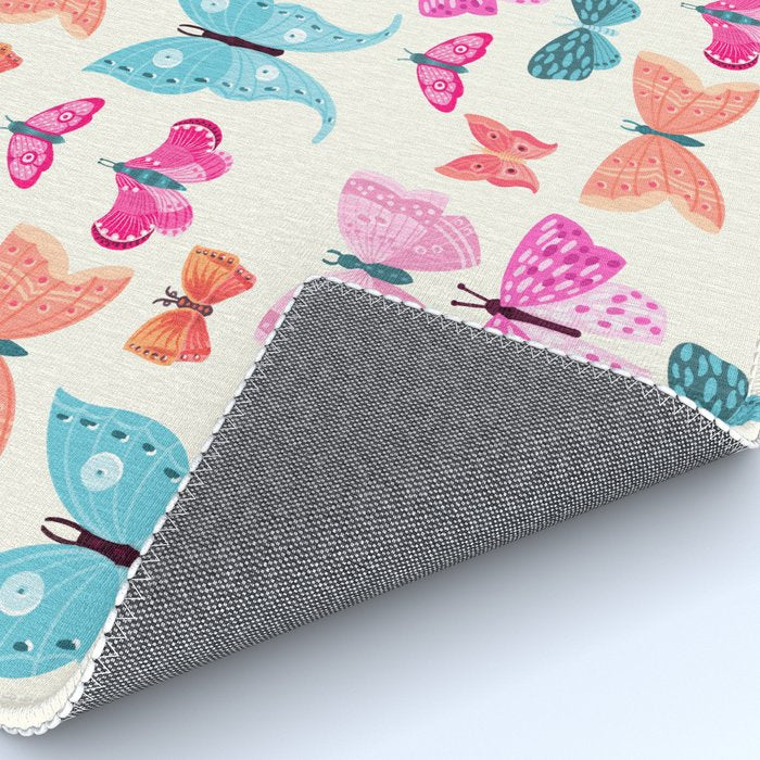 Butterflies in pink Rug Gallery Image 4