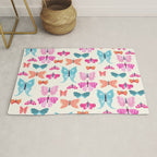 Butterflies in pink Rug Gallery Image 1