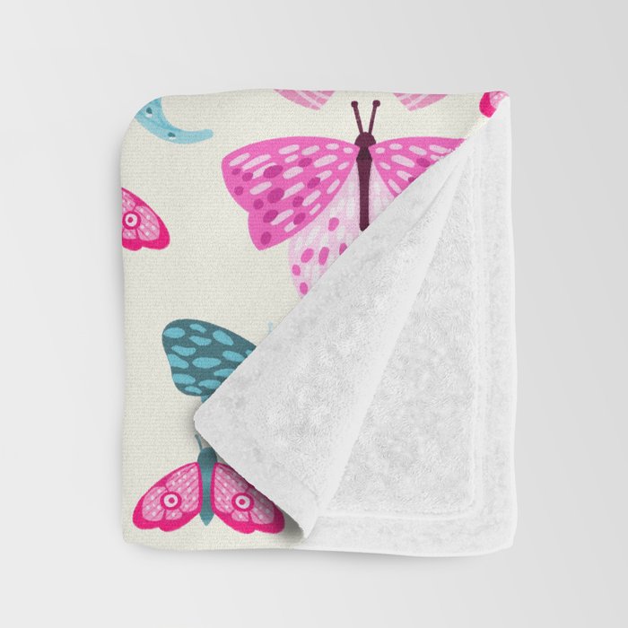 Butterflies in pink Throw Blanket Gallery Image 3
