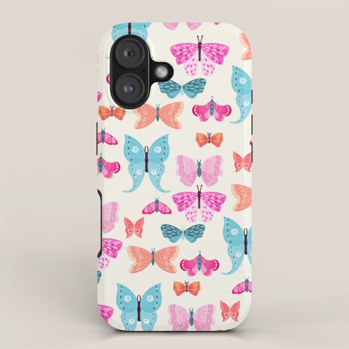 Butterflies in pink iPhone Case Gallery Image 1