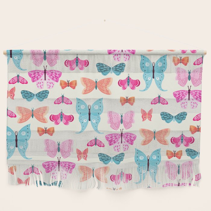 Butterflies in pink Wall Hanging Gallery Image 1