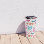 Butterflies in pink Travel Mug Gallery Image 4