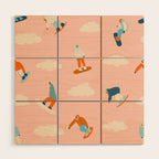 Snowboarding Wood Wall Art Gallery Image 1