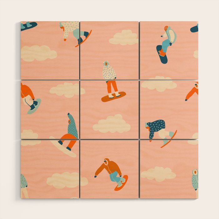 Snowboarding Wood Wall Art Gallery Image 1