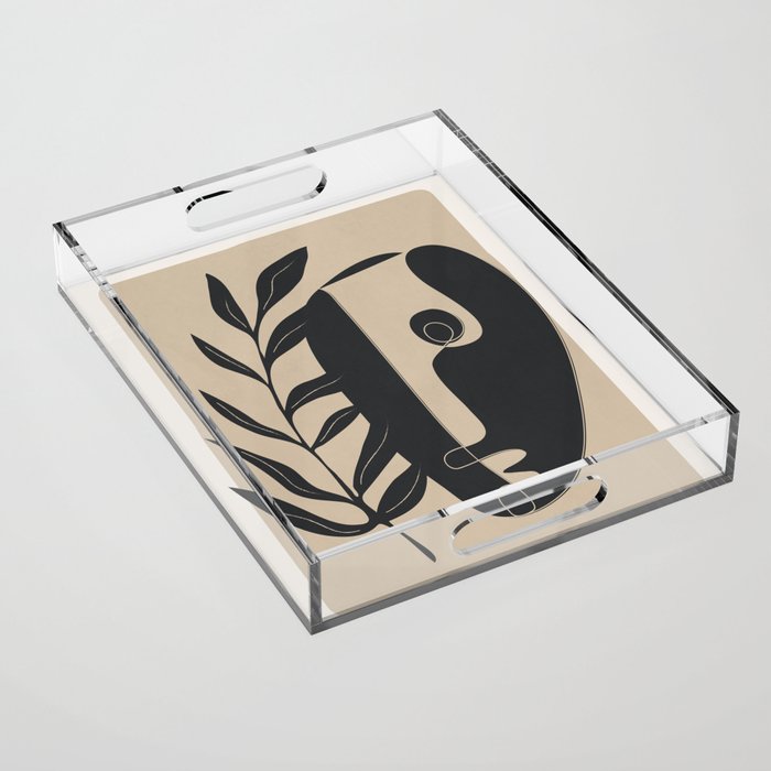 Abstract Mask Acrylic Tray Gallery Image 1