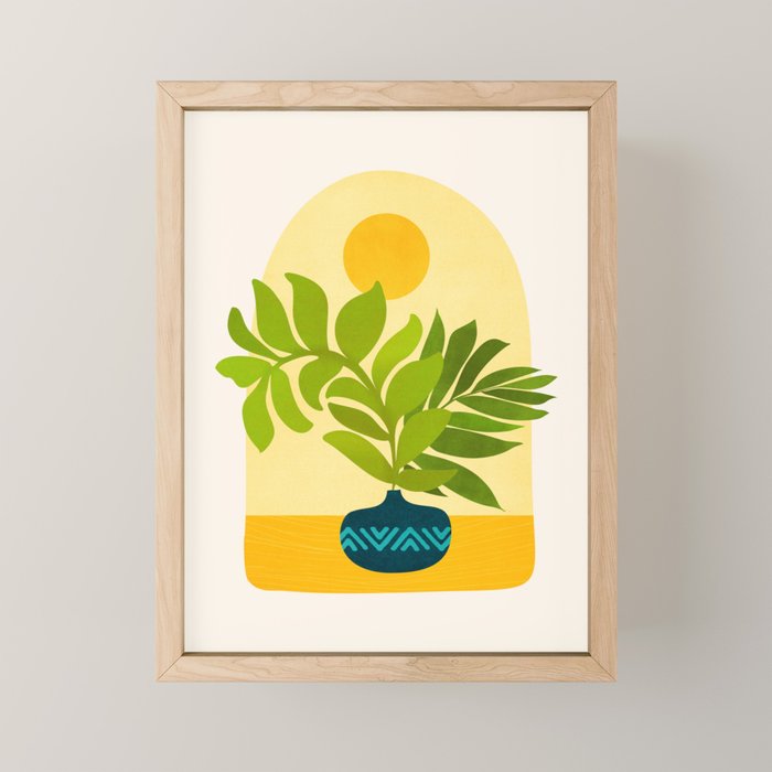 Sunday Morning Window Garden Series Mini Art Print Gallery Image 1