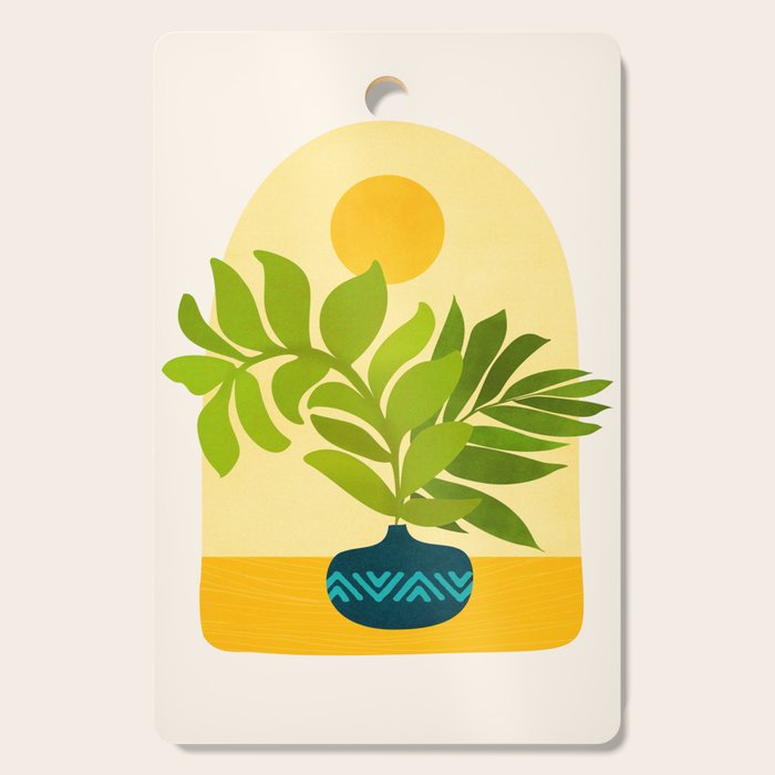Sunday Morning Window Garden Series Cutting Board