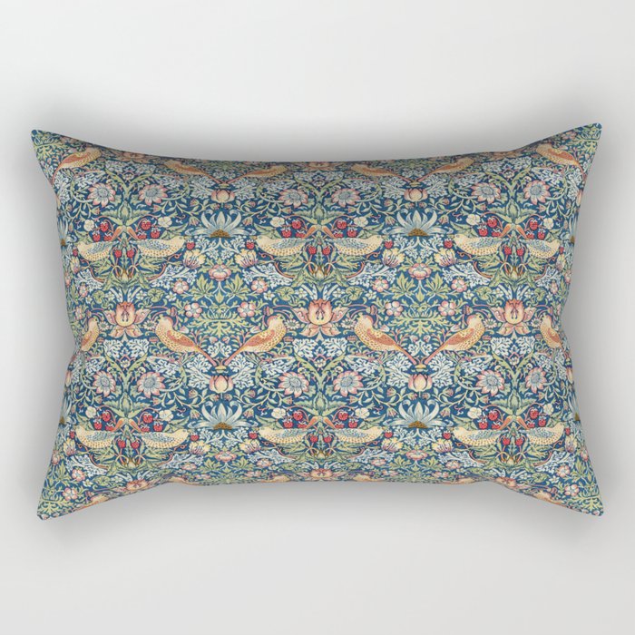 Strawberry Thief by William Morris, 1883 Rectangular Pillow Gallery Image 2