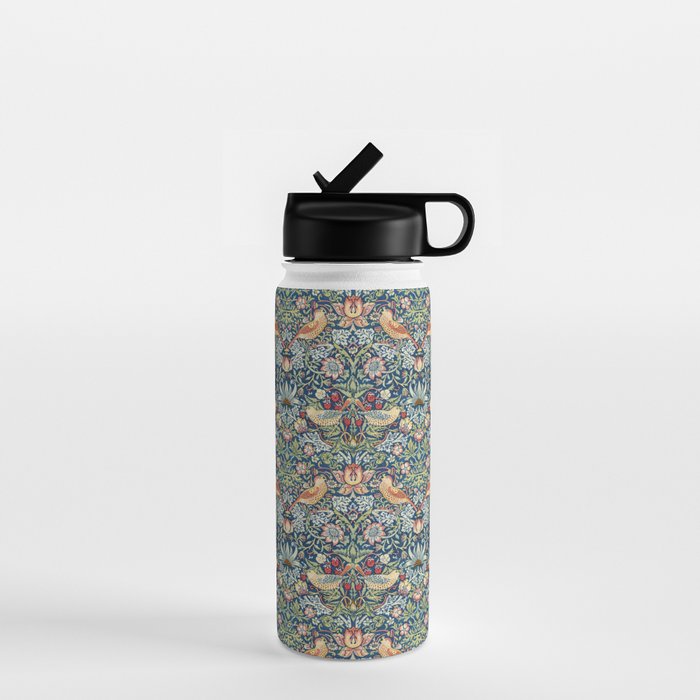 Strawberry Thief by William Morris, 1883 Water Bottle Gallery Image 1