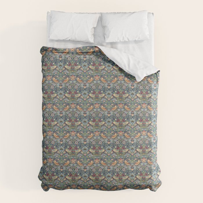 Strawberry Thief by William Morris, 1883 Duvet Cover Gallery Image 1