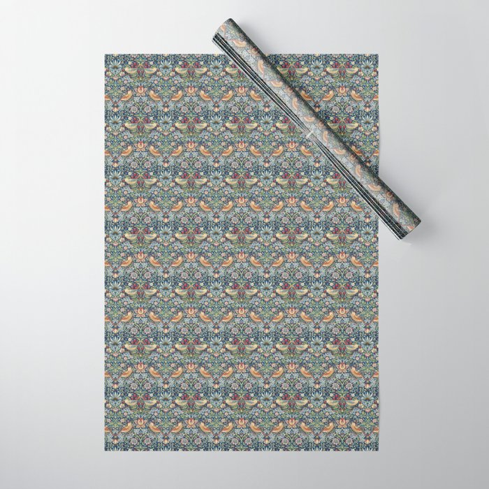 Strawberry Thief by William Morris, 1883 Wrapping Paper Gallery Image 1