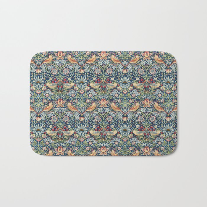Strawberry Thief by William Morris, 1883 Bath Mat Gallery Image 1