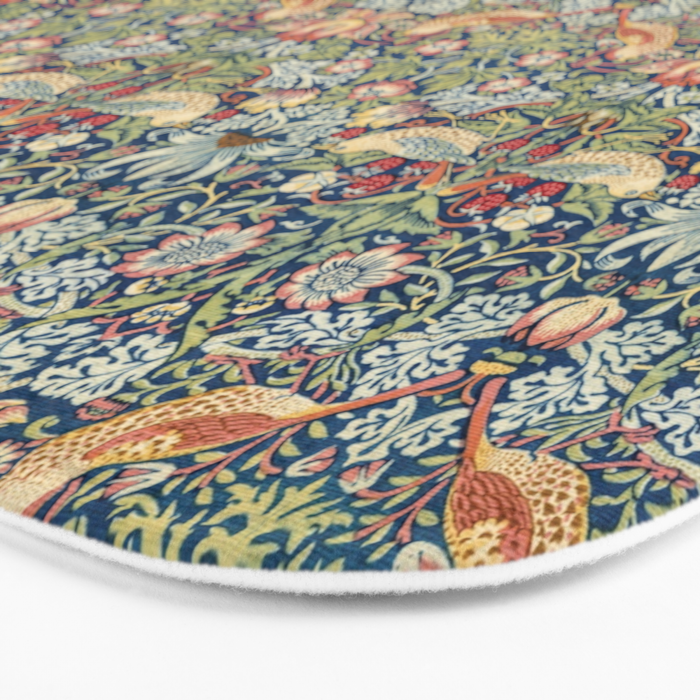 Strawberry Thief by William Morris, 1883 Bath Mat Gallery Image 3
