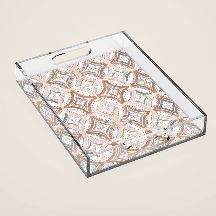 Rustic Medallion Charm Acrylic Tray Gallery Image 1