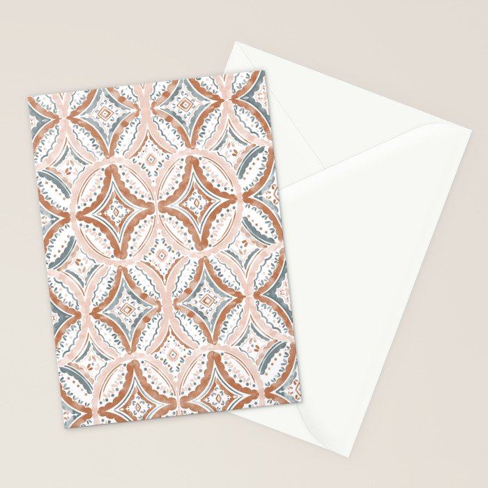 Rustic Medallion Charm Stationery Card Gallery Image 2