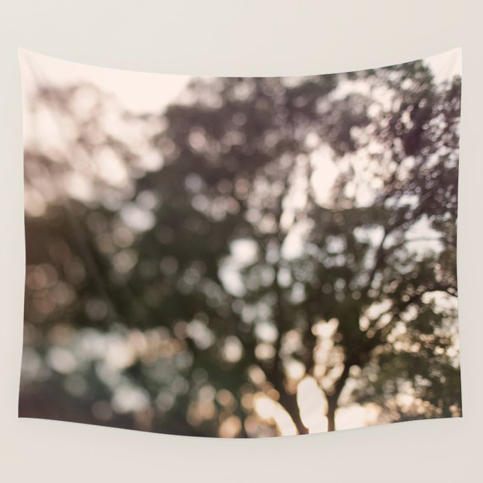 Light Through Autumn Trees Wall Tapestry Gallery Image 1