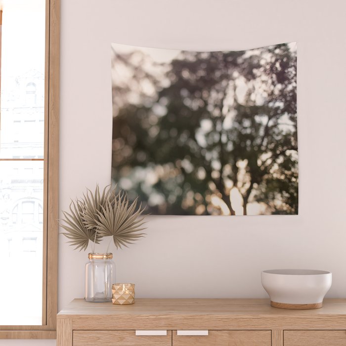 Light Through Autumn Trees Wall Tapestry Gallery Image 2