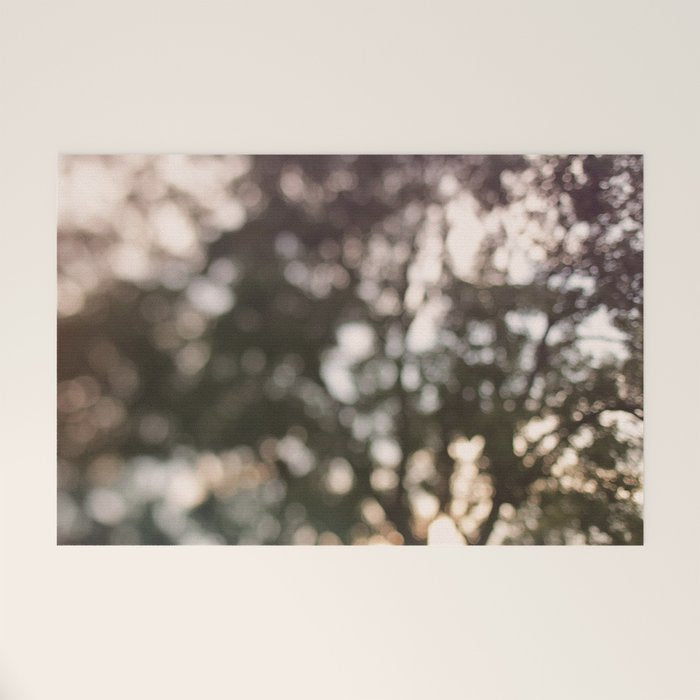 Light Through Autumn Trees Welcome Mat Gallery Image 1