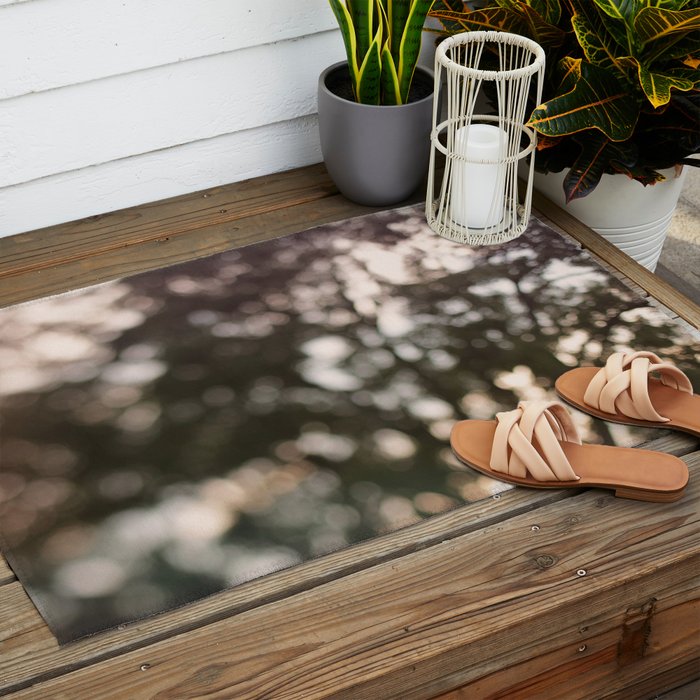 Light Through Autumn Trees Outdoor Rug Gallery Image 2