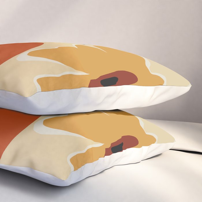 Summer flowerpot with check  Pillow Sham Gallery Image 3
