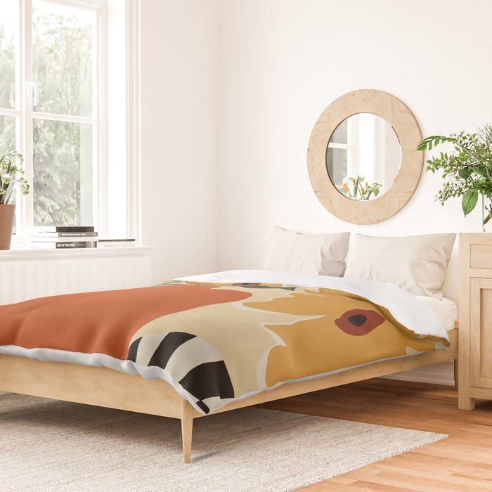 Summer flowerpot with check  Duvet Cover Gallery Image 2