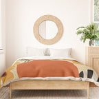 Summer flowerpot with check  Duvet Cover Gallery Image 3