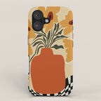 Summer flowerpot with check  iPhone Case Gallery Image 1