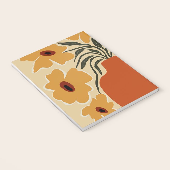 Summer flowerpot with check  Notebook Gallery Image 3