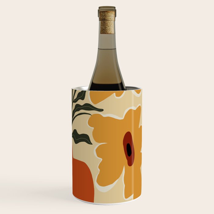 Summer flowerpot with check  Wine Chiller Gallery Image 3