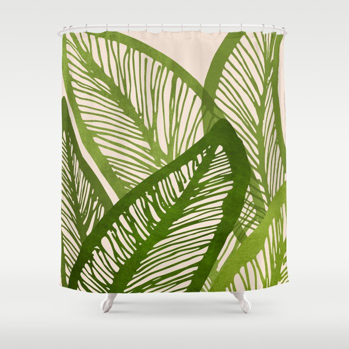 Green Tropics Shower Curtain Gallery Image 1