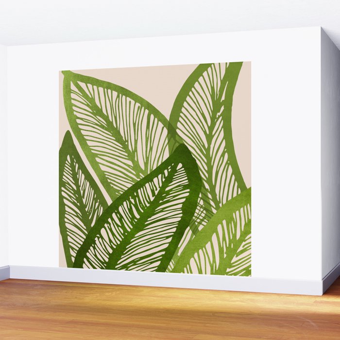 Green Tropics Wall Mural Gallery Image 2